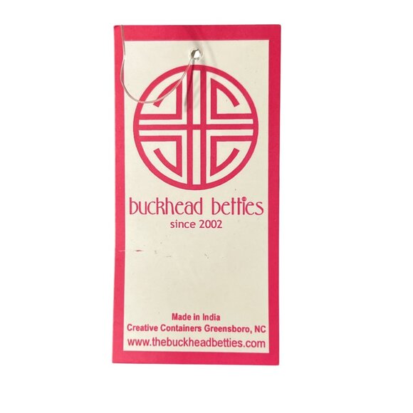 Buckhead Betties Canvas Gift Card Holder Coin Pouch Crab Design 4.5" x 3.25" NWT - Picture 5 of 6